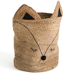 Плетеная корзина для детской в виде лисы Foxy Wicker Basket варинант исполнения - 4 | Loft Concept в Екатеринбурге