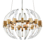 Люстра круглая с прозрачными элементами в форме полумесяца Crystal Crescent варинант исполнения - 2 | Loft Concept в Екатеринбурге