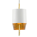 Люстра прямоугольная с белыми цилиндрическими абажурами White Ribbon варинант исполнения - 1 | Loft Concept в Екатеринбурге