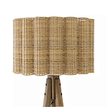 Торшер с плетеным абажуром на основании в виде треноги Lamp with Wicker Lampshade варинант исполнения - 1 | Loft Concept в Екатеринбурге