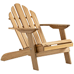 Уличное кресло из массива акации Adirondack Wooden Chair Natural варинант исполнения - 1 | Loft Concept в Екатеринбурге