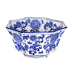 Чаша белая с синим цветочным узором Chino Dishes варинант исполнения - 1 | Loft Concept в Екатеринбурге