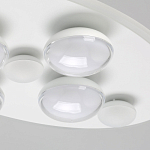 Потолочный светильник овальной формы белого цвета с 7-ю лампами Lunar Pebbles варинант исполнения - 5 | Loft Concept в Екатеринбурге