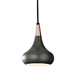  Подвесной светильник с каплевидным плафоном темного цвета Feiss варинант исполнения - 1 | Loft Concept в Екатеринбурге