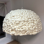 Вязаный подвесной светильник из шерсти Dome Wool Lamp  варинант исполнения - 2 | Loft Concept в Екатеринбурге