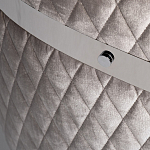 Стул серый велюровый со стеганной спинкой Focus on Convenience варинант исполнения - 3 | Loft Concept в Екатеринбурге