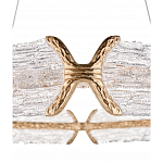 Люстра кольцевая с текстурным природным рисунком IceFlame варинант исполнения - 1 | Loft Concept в Екатеринбурге