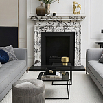 Комплект столиков с квадратными столешницами черные Black Table Combination варинант исполнения - 2 | Loft Concept в Екатеринбурге