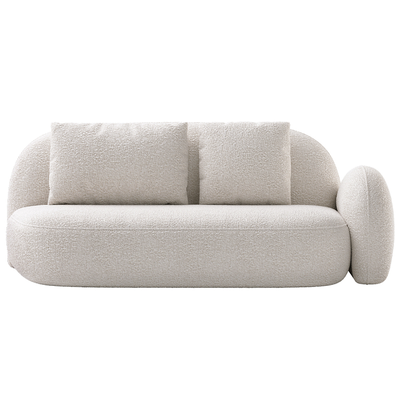 Двухместный модульный Диван Orus Белый в Екатеринбурге | Loft Concept 