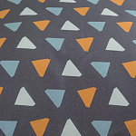 Постельное белье из сатина с принтом треугольники 150х200 см Triangular Dreams варинант исполнения - 3 | Loft Concept в Екатеринбурге