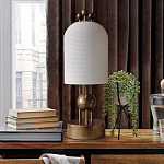 Настольная лампа в виде фонаря с белым фактурным абажуром Echoes of Light варинант исполнения - 3 | Loft Concept в Екатеринбурге