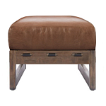 Пуф Duncan винтажная коричневая кожа варинант исполнения - 2 | Loft Concept в Екатеринбурге