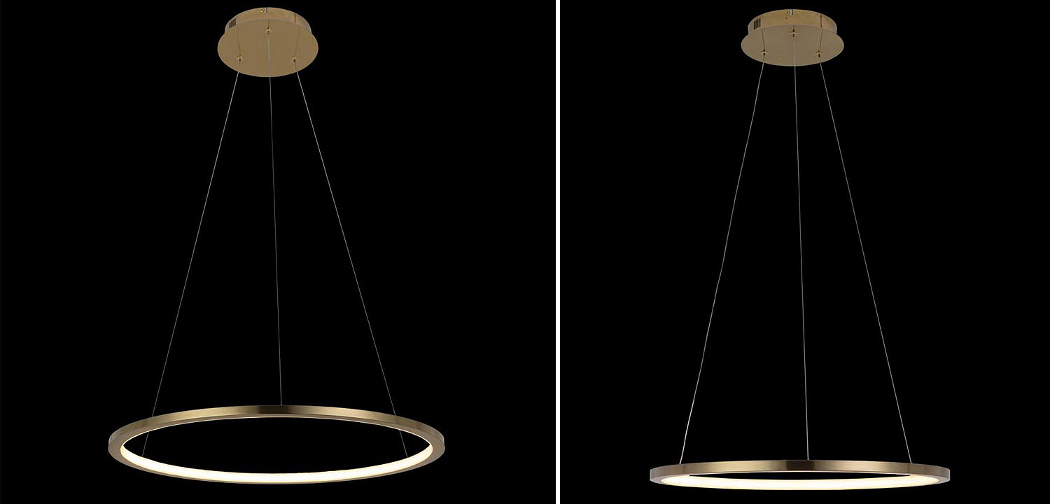 Подвесной светильник Yvette Ring Horizontal gold Подвесной светильник Yvette Ring Horizontal gold - Loft-Concept в Екатеринбурге
