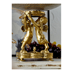 Чаша фарфоровая на двух бронзовых ангелах Eden Garden варинант исполнения - 5 | Loft Concept в Екатеринбурге
