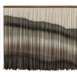 Пейзаж из нитей Макраме Wall decor Black and White Landscape варинант исполнения - 5 | Loft Concept в Екатеринбурге