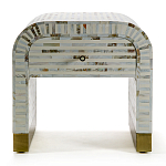 Тумбочка прикроватная Amo Bone Inlay Bedside Almond варинант исполнения - 1 | Loft Concept в Екатеринбурге