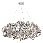 Люстра подвесная круглая с многочисленными металлическими круглыми элементами Terzani Argent варинант исполнения - 3 | Loft Concept в Екатеринбурге