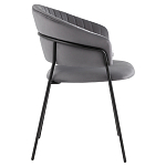 Стул в велюре серого цвета Horizon варинант исполнения - 3 | Loft Concept в Екатеринбурге