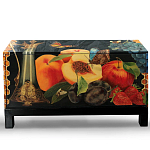 Комод чёрный с росписью Натюрморт Still life варинант исполнения - 1 | Loft Concept в Екатеринбурге