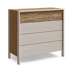 Комод 4 ящика с подсветкой на рельефном фасаде Warm Industrial варинант исполнения - 6 | Loft Concept в Екатеринбурге