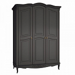 Шкаф черный из массива бука в стиле прованс Black Provence варинант исполнения - 2 | Loft Concept в Екатеринбурге