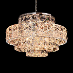 Люстра хрустальная в неоклассическом стиле на серебристом каркасе Majesty варинант исполнения - 2 | Loft Concept в Екатеринбурге