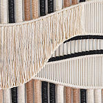 Художественный Гобелен из нитей Макраме Dunes Wall Art варинант исполнения - 2 | Loft Concept в Екатеринбурге