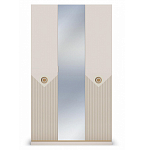 Шкаф трёхдверный с 1-ой зеркальной дверью Satin Furniture варинант исполнения - 2 | Loft Concept в Екатеринбурге