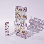 Подставка для телефона из эпоксидной смолы с цветами белая Epoxy Flowers Phone Stand White варинант исполнения - 5 | Loft Concept в Екатеринбурге