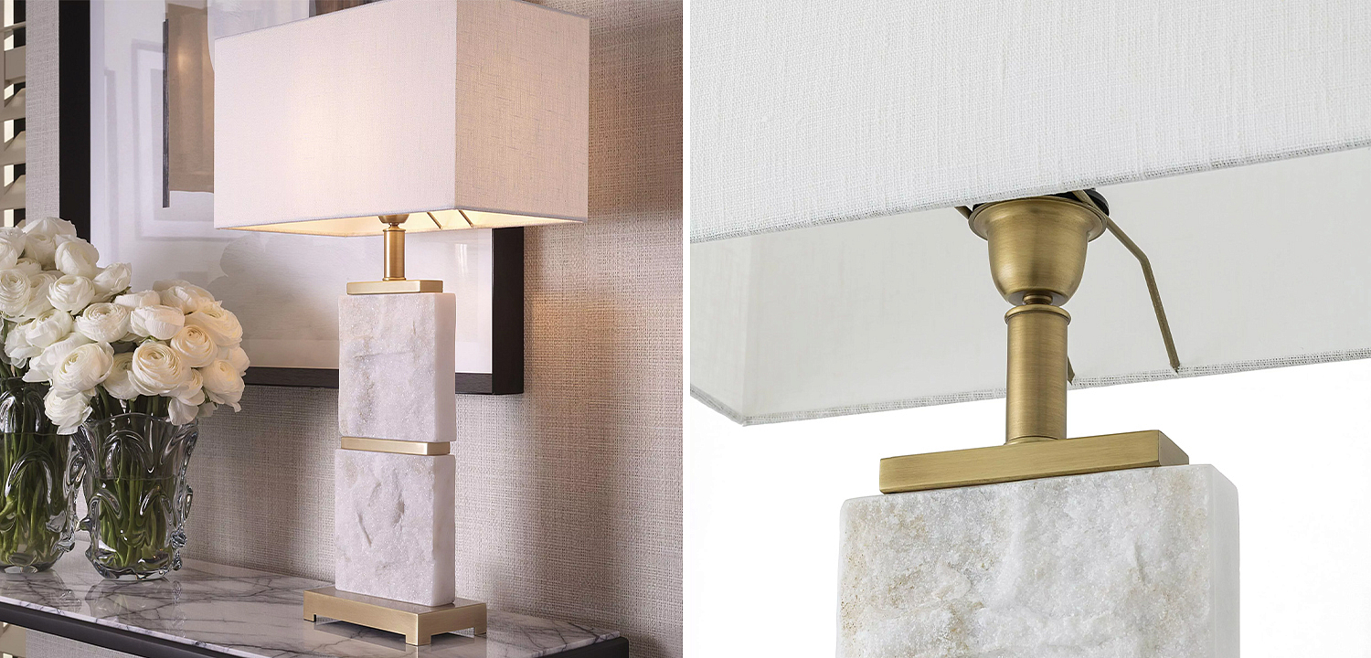 Настольная лампа Eichholtz Table Lamp Newton L Marble Настольная лампа Eichholtz Table Lamp Newton L Marble - Loft-Concept в Екатеринбурге
