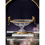 Чаша из прозрачного стекла с рельефным ободком и фигурками стрекоз Eden Garden варинант исполнения - 2 | Loft Concept в Екатеринбурге