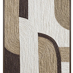 Панно из шнура геометрическая абстракция wall panel line II варинант исполнения - 1 | Loft Concept в Екатеринбурге