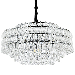 Люстра с хрустальными подвесками в виде капель Antoine Crystal Drops Chrome Chandelier 16 варинант исполнения - 1 | Loft Concept в Екатеринбурге