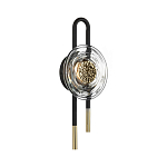 Бра с черным основанием и золотистым декором Bruno варинант исполнения - 4 | Loft Concept в Екатеринбурге