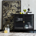 Сервант двухдверный с рифленым стеклом The Keeper варинант исполнения - 6 | Loft Concept в Екатеринбурге