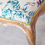 Банкетка из массива бука с цветочным принтом Beige Chinoiserie Garden Banquette варинант исполнения - 2 | Loft Concept в Екатеринбурге