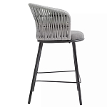 Стул барный с декоративным плетением на спинке и подлокотниках Chair Weave варинант исполнения - 1 | Loft Concept в Екатеринбурге