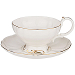 Чайный набор  белого цвета из фарфора на 6 персон 12 предметов Shine Porcelain варинант исполнения - 1 | Loft Concept в Екатеринбурге