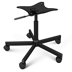 Стул с мягкой обивкой из велюра и подъемно-поворотным механизмом на колесиках Mason Green and Yellow варинант исполнения - 5 | Loft Concept в Екатеринбурге