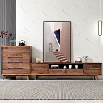 Тумба под телевизориз массива дерева TV Stand made of Walnut Wood варинант исполнения - 2 | Loft Concept в Екатеринбурге