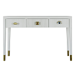 Дизайнерский Письменный стол Elsa Dreams White с тремя ящиками варинант исполнения - 5 | Loft Concept в Екатеринбурге