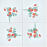 Плитка с узором Земляника варинант исполнения - 1 | Loft Concept в Екатеринбурге