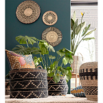 Шарообразная корзина с орнаментом Jokia Wicker Basket варинант исполнения - 3 | Loft Concept в Екатеринбурге