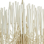 Люстра белая с несколькими ярусами деревянных палочек Bright Wooden Chandelier варинант исполнения - 9 | Loft Concept в Екатеринбурге