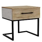 Тумба прикроватная с ящиком в стиле лофт Urban Style Space 2 варинант исполнения - 1 | Loft Concept в Екатеринбурге