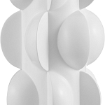 Настольная лампа белая с тканевым абажуром в форме цилиндра Morphing варинант исполнения - 1 | Loft Concept в Екатеринбурге