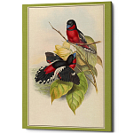 Постер на холсте с изображением птиц Blooming Birds Poster варинант исполнения - 4 | Loft Concept в Екатеринбурге