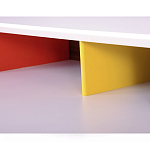 Письменный стол с 2-мя чёрными выдвижными ящиками и нишей с цветными разделителями Ballan варинант исполнения - 4 | Loft Concept в Екатеринбурге