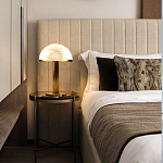 Настольная лампа c абажуром в форме купола из натурального камня  Heavenly Harmony варинант исполнения - 5 | Loft Concept в Екатеринбурге