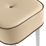 Квадратный мягкий пуф на белых ножках Winton Pouf Square варинант исполнения - 20 | Loft Concept в Екатеринбурге